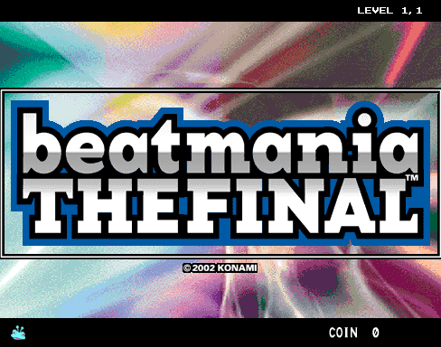beatmania THE FINAL (ver JA-A) Title Screen