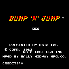 Bump 'n' Jump Title Screen
