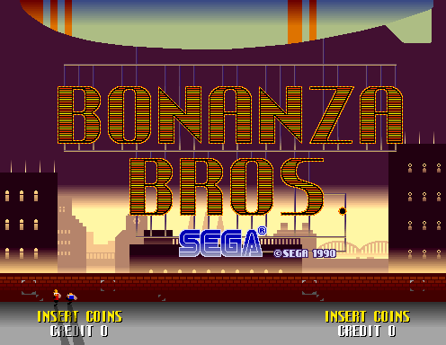 Bonanza Bros (Japan, Floppy DS3-5000-07b Based) Title Screen