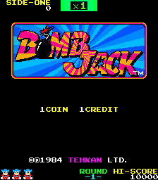 Bomb Jack (set 2) Title Screen