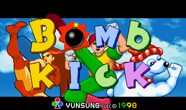 Bomb Kick (set 1) Title Screen