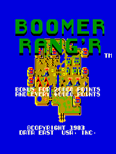 Boomer Rang'r / Genesis (set 1) Title Screen