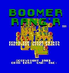 Boomer Rang'r / Genesis (set 2) Title Screen