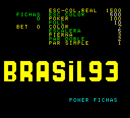 Brasil 93 Title Screen