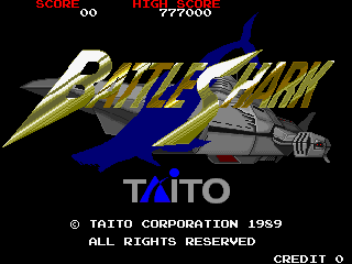 Battle Shark (Japan) Title Screen