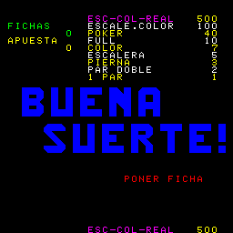 Buena Suerte (Spanish, set 9) Title Screen