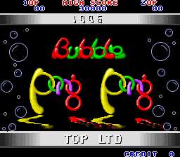 Bubble Pong Pong Title Screen
