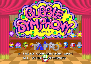 Bubble Symphony (Ver 2.5J 1994/10/05) Title Screen