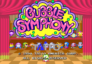 Bubble Symphony (Ver 2.5A 1994/10/05) Title Screen