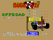 Buggy Boy/Speed Buggy (cockpit) Title Screen