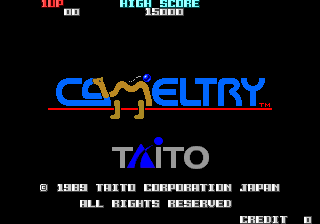 Cameltry (World, YM2203 + M6295) Title Screen