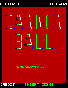 Cannon Ball (Pac-Man Hardware) Title Screen