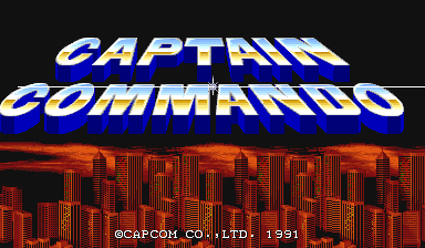 Captain Commando (Bootleg) Title Screen