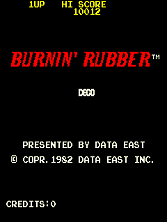 Burnin' Rubber (DECO Cassette) (US) (set 1) Title Screen