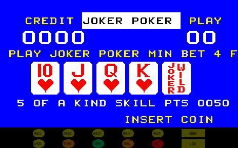 Credit Poker (ver.30c, standard) Title Screen