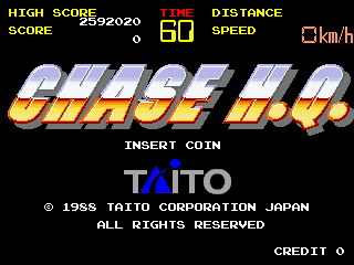 Chase H.Q. (World) Title Screen