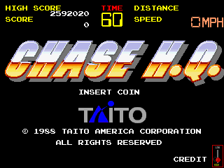 Chase H.Q. (US) Title Screen