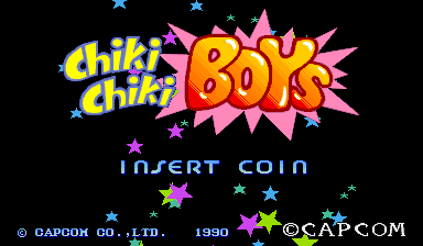 Chiki Chiki Boys (Japan 900619) Title Screen