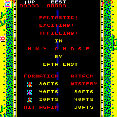 Highway Chase (DECO Cassette) (US) Title Screen