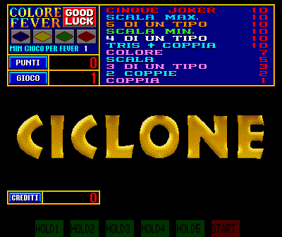 Ciclone Title Screen