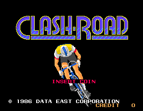 Clash-Road (Data East license) Title Screen