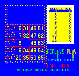 Cal Omega - Game 12.5 (Bingo) Title Screen