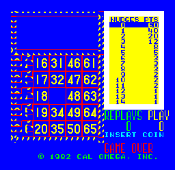 Cal Omega - Game 17.6 (Nudge Bingo) Title Screen