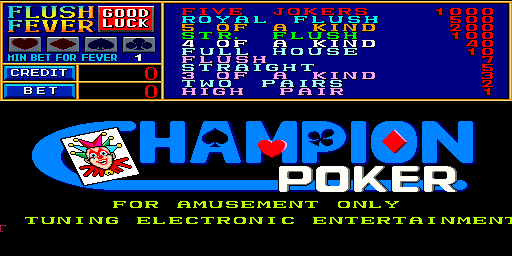 Champion Poker (v200G) Title Screen