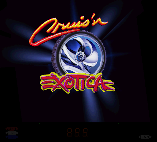 Cruis'n Exotica (version 2.4) Title Screen