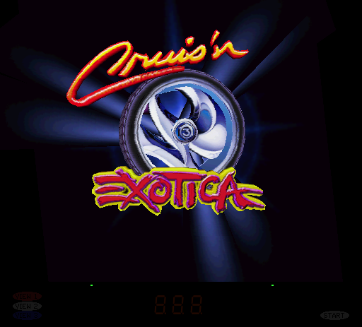 Cruis'n Exotica (version 1.6) Title Screen