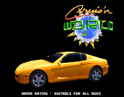 Cruis'n World (rev L1.7) Title Screen
