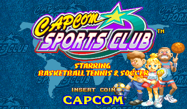 Capcom Sports Club (Euro 970722) Title Screen