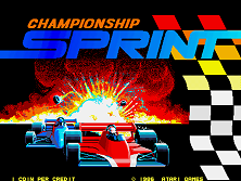 Championship Sprint (rev 3) Title Screen