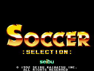 Seibu Cup Soccer :Selection: (set 1) Title Screen