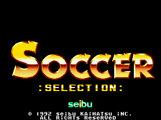 Seibu Cup Soccer :Selection: (set 2) Title Screen