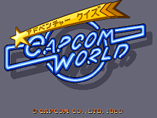 Capcom World (Japan) Title Screen