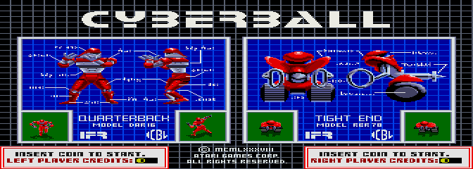 Cyberball (rev 4) Title Screen