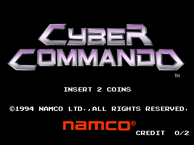 Cyber Commando (Rev. CY1, Japan) Title Screen