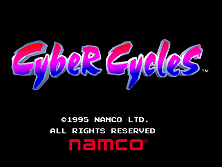 Cyber Cycles (Rev. CB2 Ver.C) Title Screen