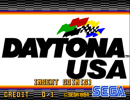 Daytona USA (Japan, Revision A) Title Screen