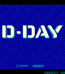 D-Day (Jaleco set 1) Title Screen