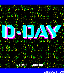 D-Day (Jaleco set 2) Title Screen