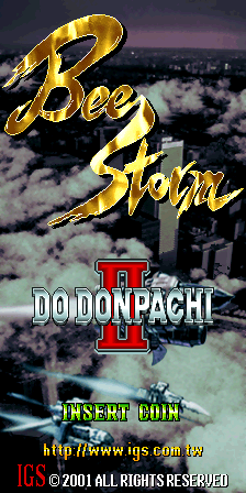 DoDonPachi II - Bee Storm (World, ver. 102) Title Screen