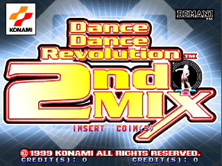 Dance Dance Revolution 2nd Mix with beatmaniaIIDX substream CLUB VERSiON 2 (GE984 VER. JAA) Title Screen