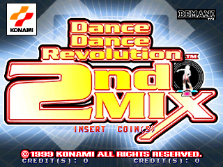 Dance Dance Revolution 2nd Mix - Link Ver (GE885 VER. JAA) Title Screen