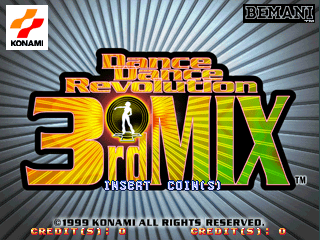 Dance Dance Revolution 3rd Mix (GN887 VER. JAA) Title Screen
