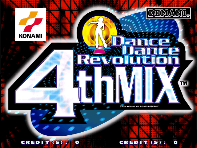 Dance Dance Revolution 4th Mix (G*A33 VER. JAA) Title Screen