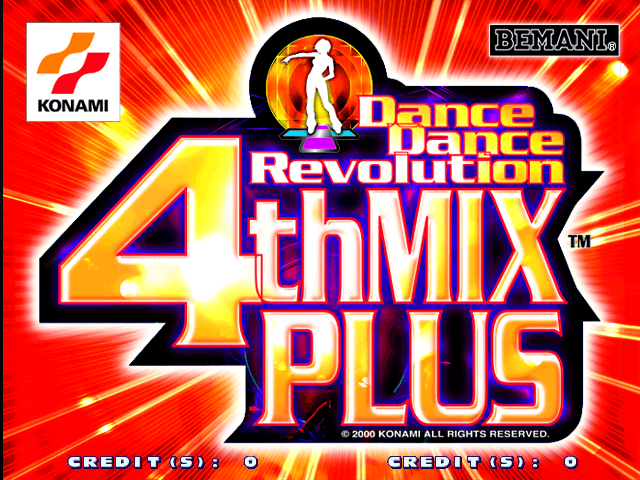 Dance Dance Revolution 4th Mix Plus (G*A34 VER. JAA) Title Screen