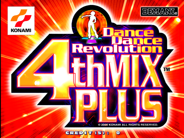 Dance Dance Revolution 4th Mix Plus Solo (G*A34 VER. JBA) Title Screen