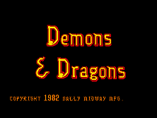 Demons & Dragons (prototype) Title Screen